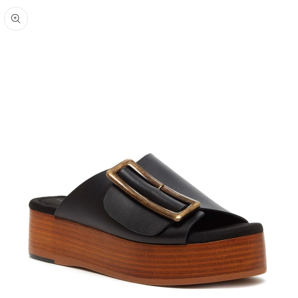 Kelsi Dagger Dover black platform sandal size 9